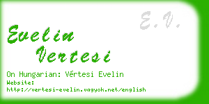 evelin vertesi business card